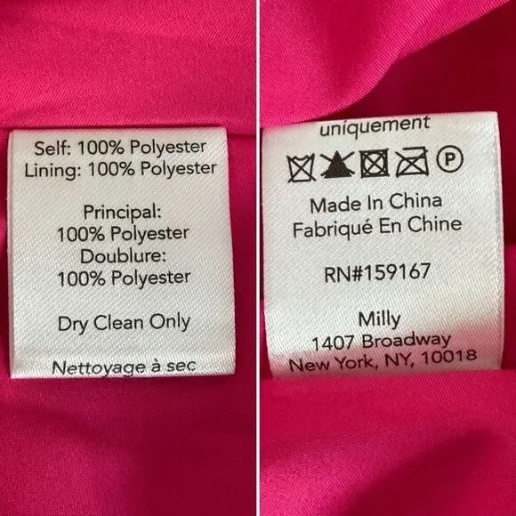 Milly Lumi Pleated Mini Dress Milly Pink Size 8